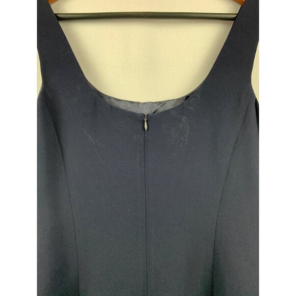 Jones New York Womens Navy Sleeveless Sheath Dress Size 14 - Picture 4 of 6